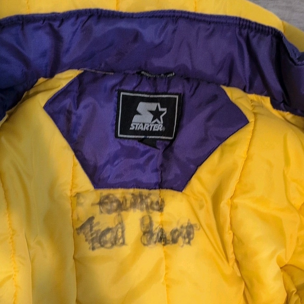 Minnesota‎ Vikings NFL Vintage Starter Jacket Full Zip Winter Coat Size XL Rare - Picture 6 of 16